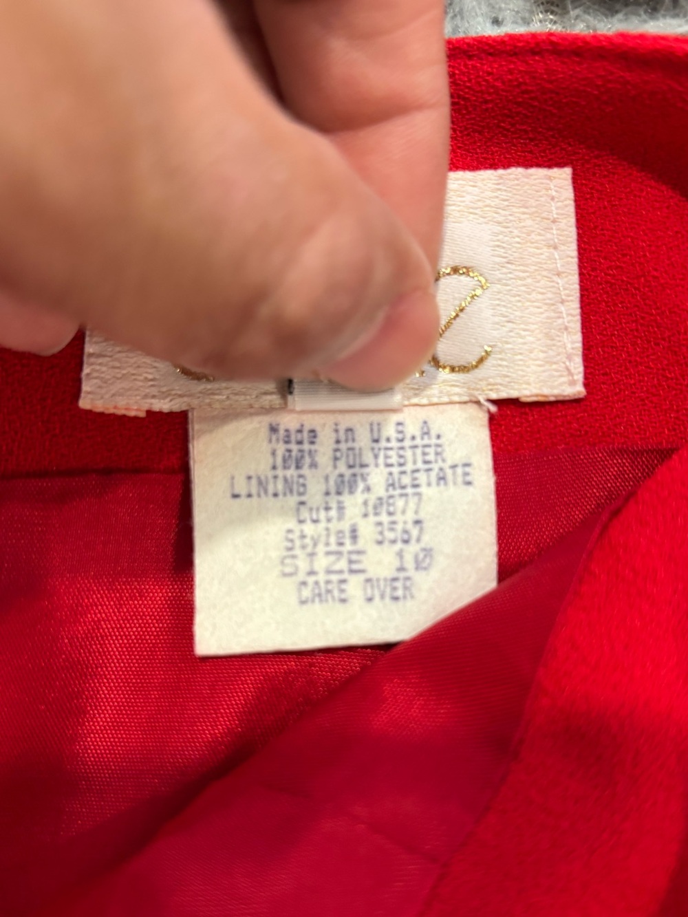 NEW Cache Women's Red 2 Piece Vest Skirt Suit Set Size 10 VTG 90’s Classy Office - Picture 12 of 12